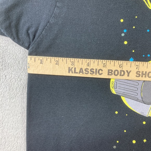 Rick and Morty Shirt Adult XL Black Cartoon Adult Swim Spaceship Graphic Tee - Picture 9 of 12